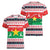Christmas Burkina Faso Women V-Neck T-Shirt Reindeer Star Design - Wonder Print Shop