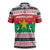 Christmas Burkina Faso Zipper Polo Shirt Reindeer Star Design - Wonder Print Shop