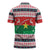 Christmas Burkina Faso Zipper Polo Shirt Reindeer Star Design - Wonder Print Shop
