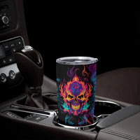 Colorful Fire Skull Tumbler Cup I'm not rude i just have the balls to say what everyone else is Thingking - Wonder Print Shop