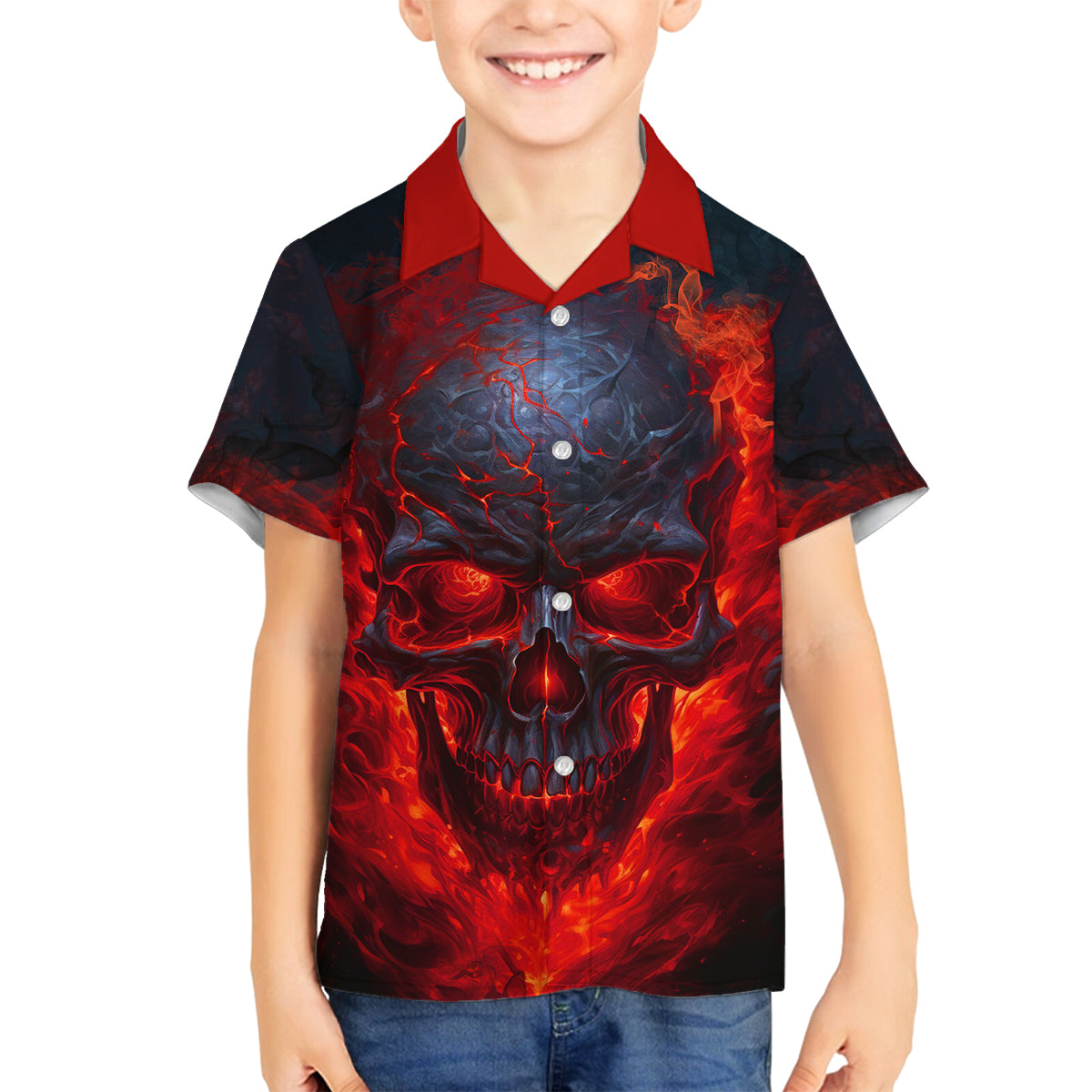 Horror Skull Family Matching Tank Maxi Dress and Hawaiian Shirt If Karma Doesn't Hit You Trust me I Will - Wonder Print Shop