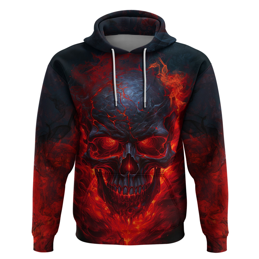 Horror Skull Hoodie If Karma Doesn't Hit You Trust me I Will - Wonder Print Shop
