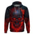 Horror Skull Hoodie If Karma Doesn't Hit You Trust me I Will - Wonder Print Shop