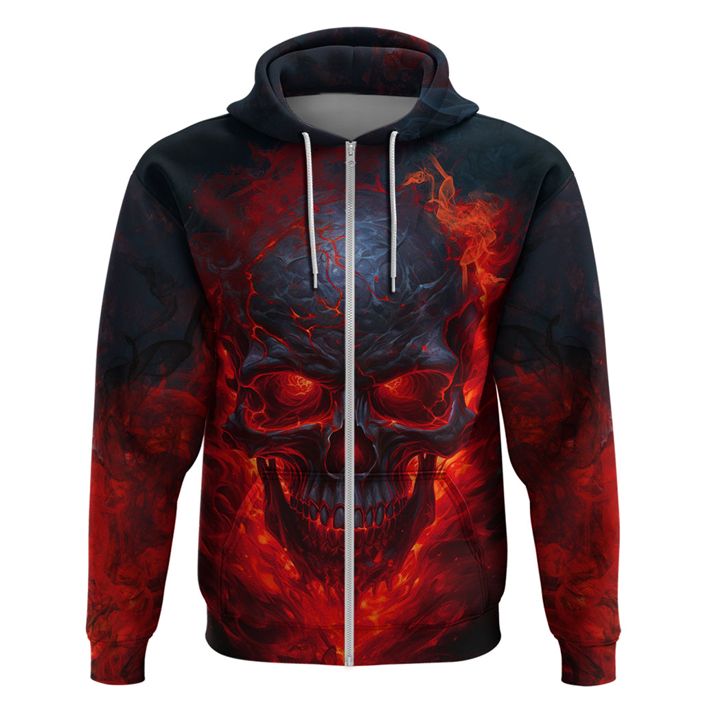 Horror Skull Hoodie If Karma Doesn't Hit You Trust me I Will - Wonder Print Shop