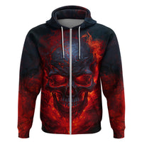 Horror Skull Hoodie If Karma Doesn't Hit You Trust me I Will - Wonder Print Shop
