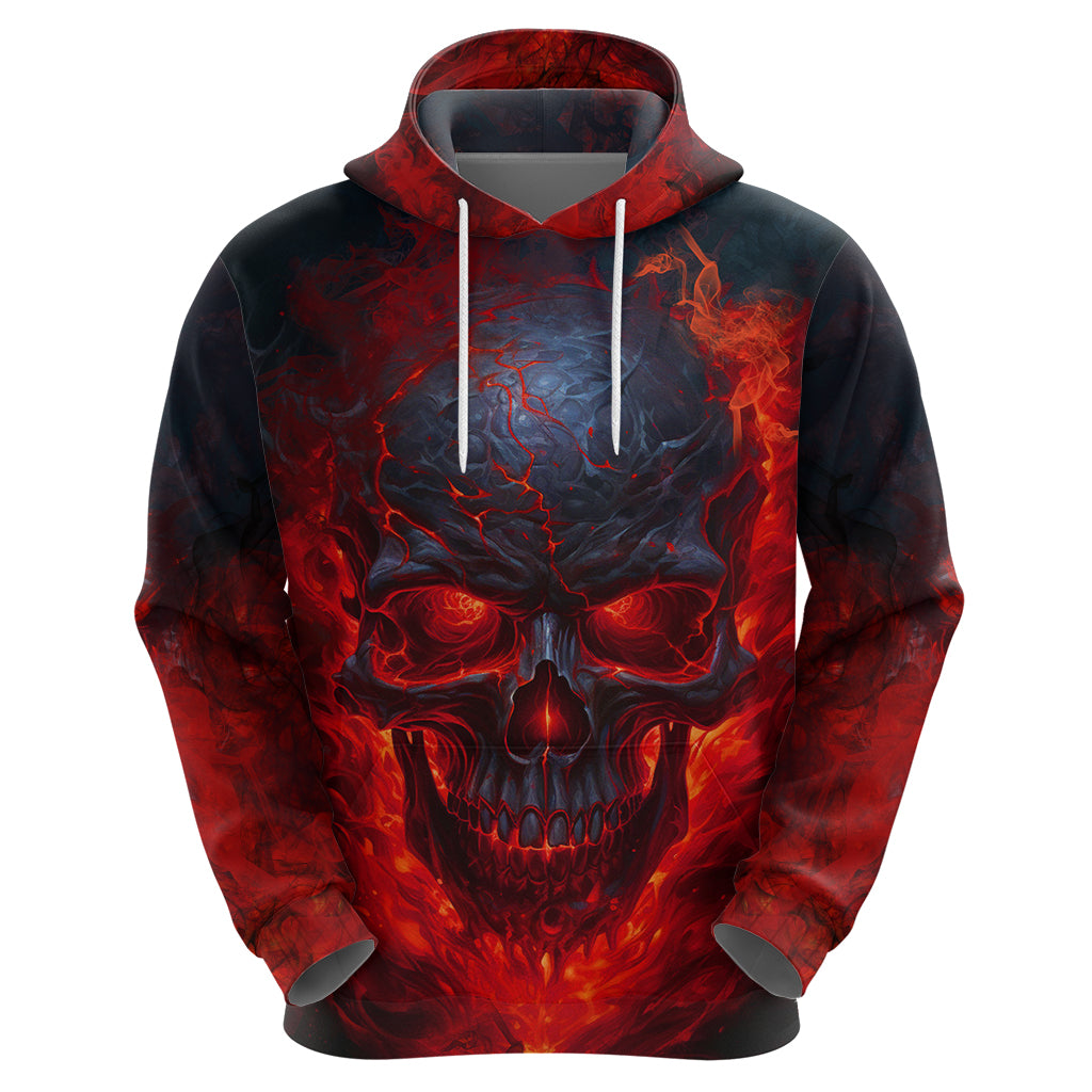 Horror Skull Hoodie If Karma Doesn't Hit You Trust me I Will - Wonder Print Shop