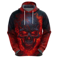 Horror Skull Hoodie If Karma Doesn't Hit You Trust me I Will - Wonder Print Shop