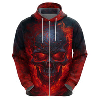 Horror Skull Hoodie If Karma Doesn't Hit You Trust me I Will - Wonder Print Shop