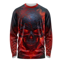 Horror Skull Long Sleeve Shirt If Karma Doesn't Hit You Trust me I Will - Wonder Print Shop