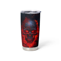 Horror Skull Tumbler Cup If Karma Doesn't Hit You Trust me I Will - Wonder Print Shop