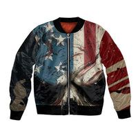 American Flag Skull Bomber Jacket I'm Not Anti - Social I'm Just Not User Friendly - Wonder Print Shop