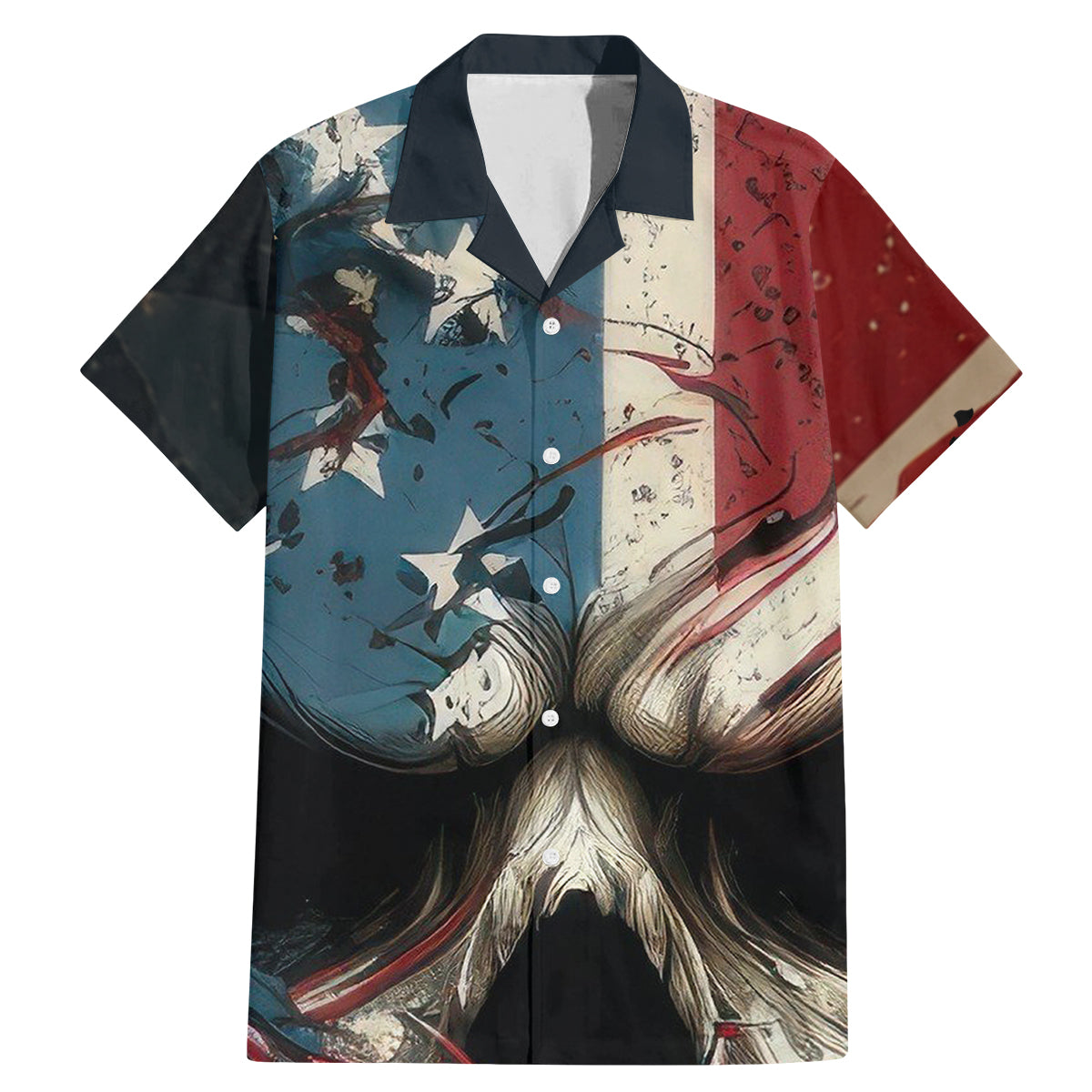American Flag Skull Family Matching Mermaid Dress and Hawaiian Shirt I'm Not Anti - Social I'm Just Not User Friendly - Wonder Print Shop
