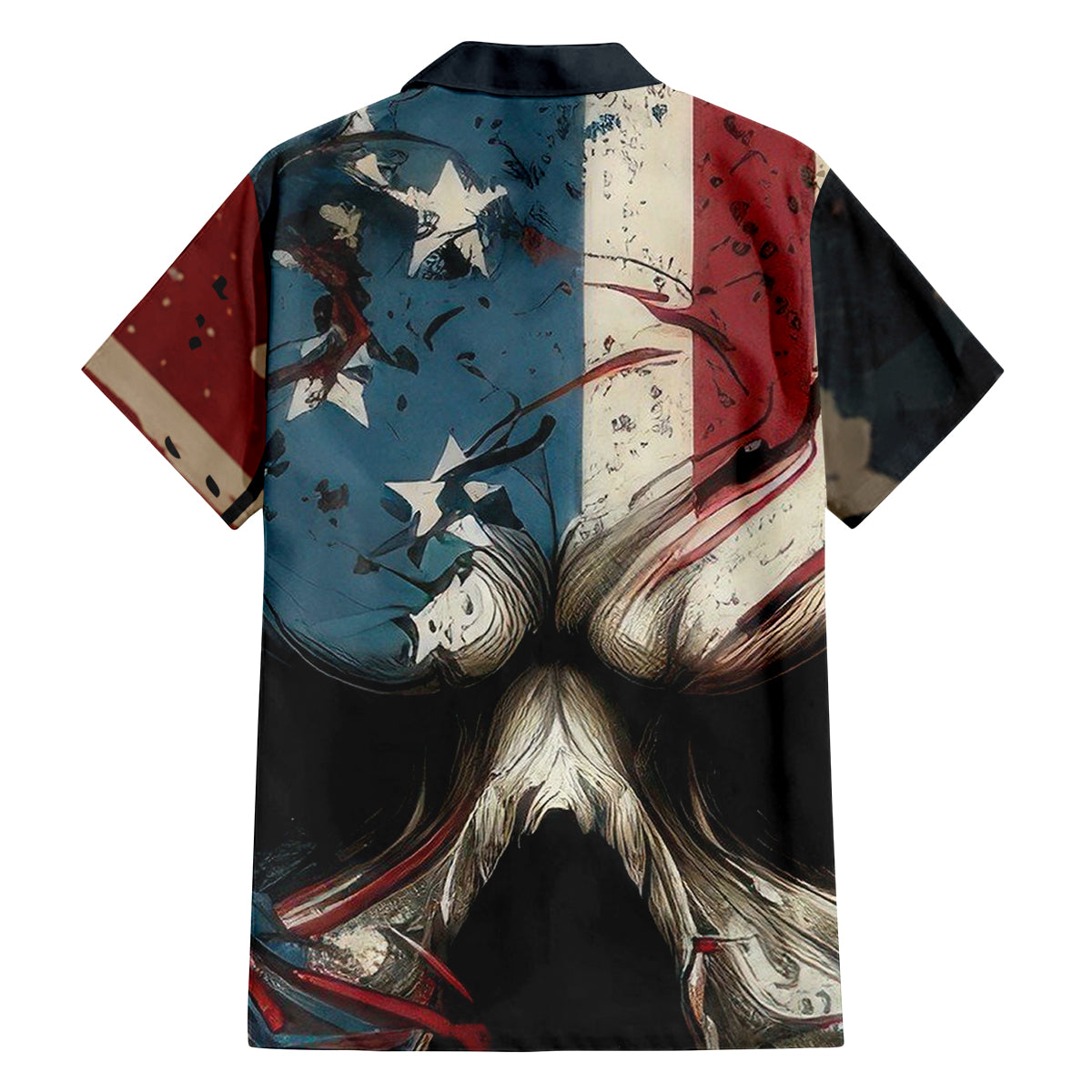 American Flag Skull Family Matching Off Shoulder Long Sleeve Dress and Hawaiian Shirt I'm Not Anti - Social I'm Just Not User Friendly - Wonder Print Shop