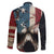 American Flag Skull Family Matching Summer Maxi Dress and Hawaiian Shirt I'm Not Anti - Social I'm Just Not User Friendly - Wonder Print Shop