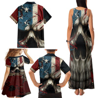 American Flag Skull Family Matching Tank Maxi Dress and Hawaiian Shirt I'm Not Anti - Social I'm Just Not User Friendly - Wonder Print Shop
