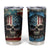 American Flag Skull Tumbler Cup I'm Not Anti - Social I'm Just Not User Friendly