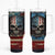 American Flag Skull Tumbler With Handle I'm Not Anti - Social I'm Just Not User Friendly