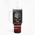 American Flag Skull Tumbler With Handle I'm Not Anti - Social I'm Just Not User Friendly - Wonder Print Shop