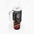 American Flag Skull Tumbler With Handle I'm Not Anti - Social I'm Just Not User Friendly - Wonder Print Shop