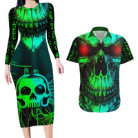 I Fing Hate These People Couples Matching Long Sleeve Bodycon Dress and Hawaiian Shirt - Wonder Print Shop