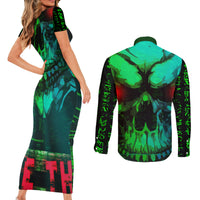 I Fing Hate These People Couples Matching Short Sleeve Bodycon Dress and Long Sleeve Button Shirts - Wonder Print Shop