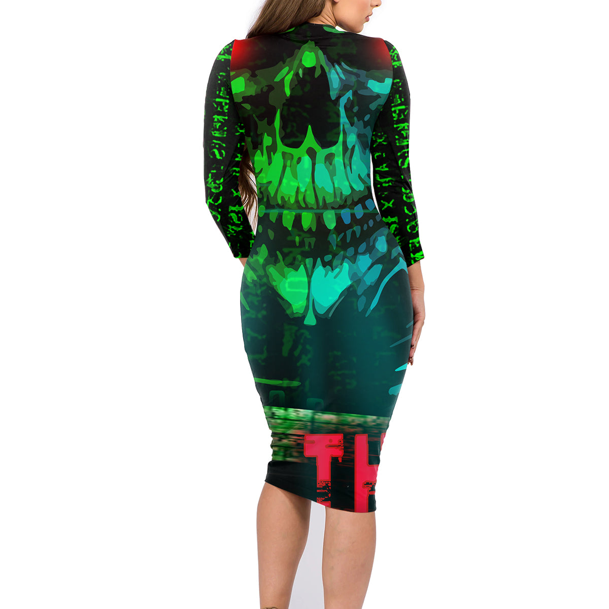 I Fing Hate These People Family Matching Long Sleeve Bodycon Dress and Hawaiian Shirt - Wonder Print Shop