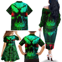 I Fing Hate These People Family Matching Off Shoulder Long Sleeve Dress and Hawaiian Shirt - Wonder Print Shop