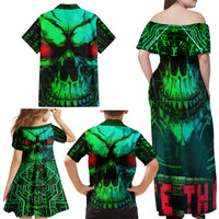 I Fing Hate These People Family Matching Off Shoulder Maxi Dress and Hawaiian Shirt - Wonder Print Shop