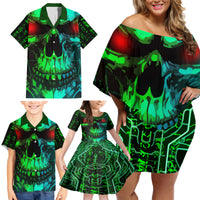 I Fing Hate These People Family Matching Off Shoulder Short Dress and Hawaiian Shirt - Wonder Print Shop