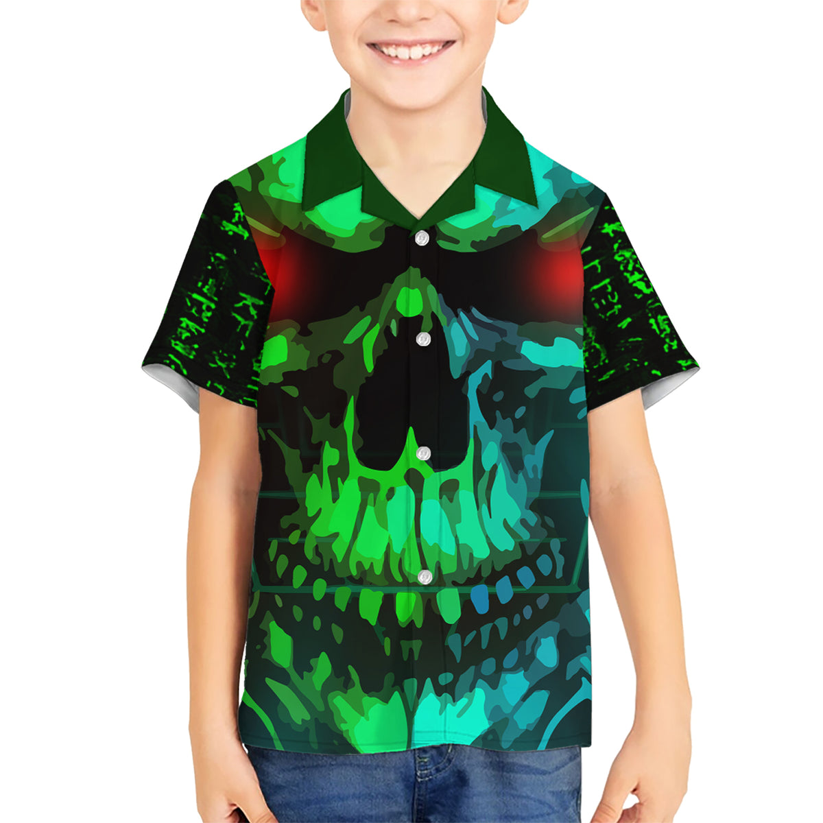 I Fing Hate These People Kid Hawaiian Shirt - Wonder Print Shop