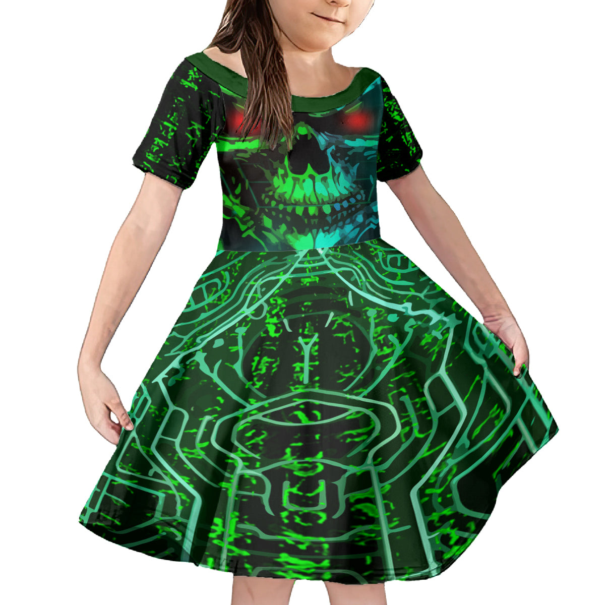 I Fing Hate These People Kid Short Sleeve Dress - Wonder Print Shop