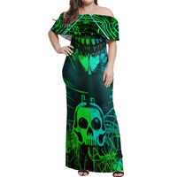 I Fing Hate These People Off Shoulder Maxi Dress - Wonder Print Shop