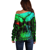 I Fing Hate These People Off Shoulder Sweater - Wonder Print Shop