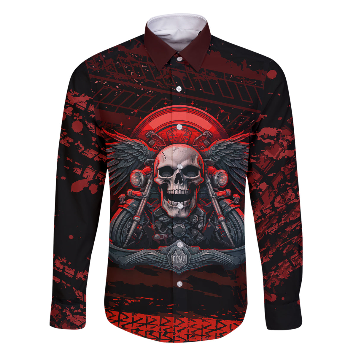 Skull Biker Family Matching Summer Maxi Dress and Hawaiian Shirt Legend Never Die - Wonder Print Shop