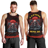 Skull Biker Men Tank Top Legend Never Die - Wonder Print Shop