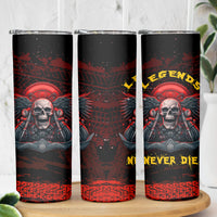 Skull Biker Skinny Tumbler Legend Never Die - Wonder Print Shop