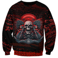 Skull Biker Sweatshirt Legend Never Die - Wonder Print Shop