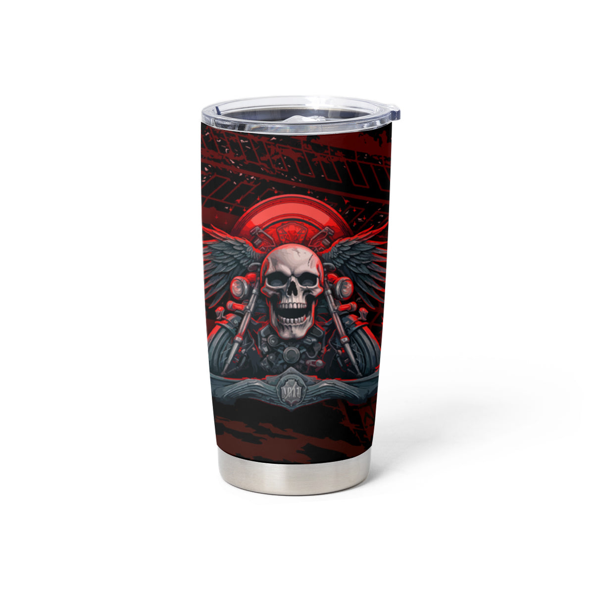 Skull Biker Tumbler Cup Legend Never Die - Wonder Print Shop