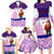 Costa Rica Christmas Family Matching Long Sleeve Bodycon Dress and Hawaiian Shirt with Santa Claus Pink Orchid Tree National Emblem and Festive Pattern Design - Wonder Print Shop