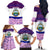 Costa Rica Christmas Family Matching Off The Shoulder Long Sleeve Dress and Hawaiian Shirt with Santa Claus Pink Orchid Tree National Emblem and Festive Pattern Design - Wonder Print Shop