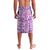Costa Rica Christmas Lavalava with Santa Claus Pink Orchid Tree National Emblem and Festive Pattern Design - Wonder Print Shop