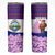 Costa Rica Christmas Skinny Tumbler with Santa Claus Pink Orchid Tree National Emblem and Festive Pattern Design - Wonder Print Shop