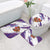 Costa Rica Christmas Bathroom Set with Holiday Bird Gifts Red Blue Pattern and National Flag Design - Wonder Print Shop