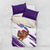 Costa Rica Christmas Bedding Set with Holiday Bird Gifts Red Blue Pattern and National Flag Design - Wonder Print Shop