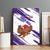 Costa Rica Christmas Canvas Wall Art with Holiday Bird Gifts Red Blue Pattern and National Flag Design - Wonder Print Shop