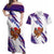 Costa Rica Christmas Couples Matching Off Shoulder Maxi Dress and Hawaiian Shirt with Holiday Bird Gifts Red Blue Pattern and National Flag Design - Wonder Print Shop