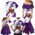 Costa Rica Christmas Family Matching Mermaid Dress and Hawaiian Shirt with Holiday Bird Gifts Red Blue Pattern and National Flag Design - Wonder Print Shop