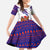 Costa Rica Christmas Family Matching Off The Shoulder Long Sleeve Dress and Hawaiian Shirt with Holiday Bird Gifts Red Blue Pattern and National Flag Design - Wonder Print Shop