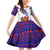Costa Rica Christmas Family Matching Off Shoulder Short Dress and Hawaiian Shirt with Holiday Bird Gifts Red Blue Pattern and National Flag Design - Wonder Print Shop