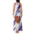 Costa Rica Christmas Family Matching Tank Maxi Dress and Hawaiian Shirt with Holiday Bird Gifts Red Blue Pattern and National Flag Design - Wonder Print Shop